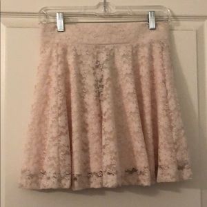 Cream Lace Skirt